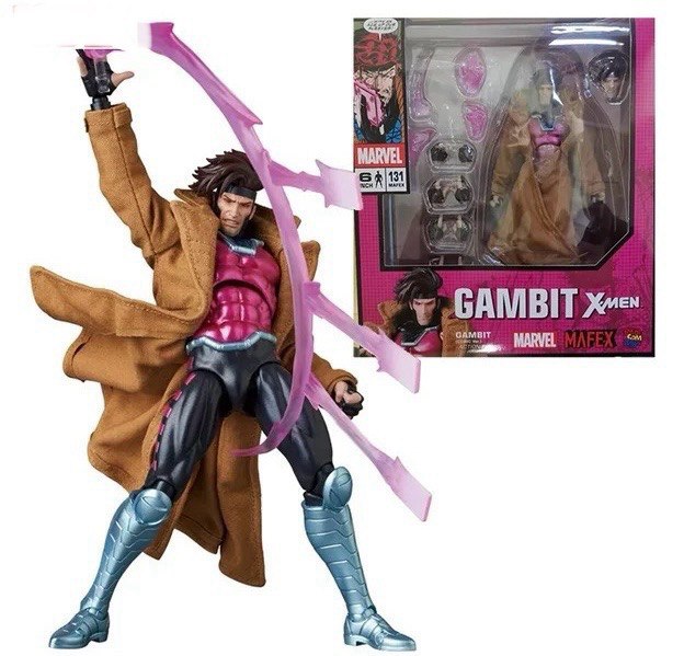 Action Figure Gambit X-Men - MAFEX 131 Medicom Original Action Figure Gambit X-Men - MAFEX 131 Medicom Original