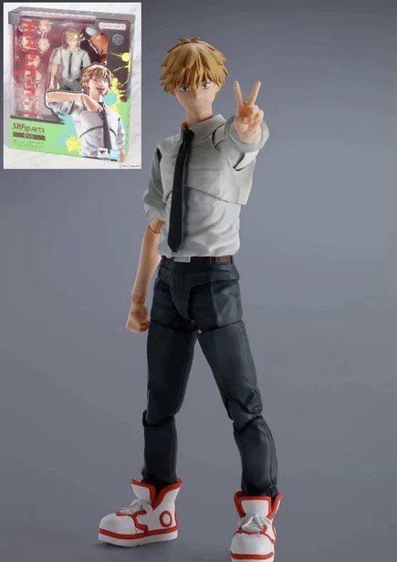 Action Figure Denji Chainsaw Man - Bandai SHF - Cubo Nerd - O