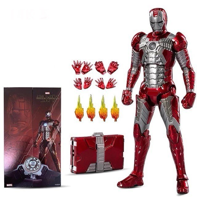Action Figure Iron Man Mark V - Marvel - Cubo Nerd - O universo