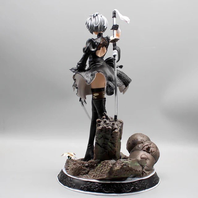 Estátua Yorha Nier N2 B Nier Automata 35cm - Cubo Nerd - O