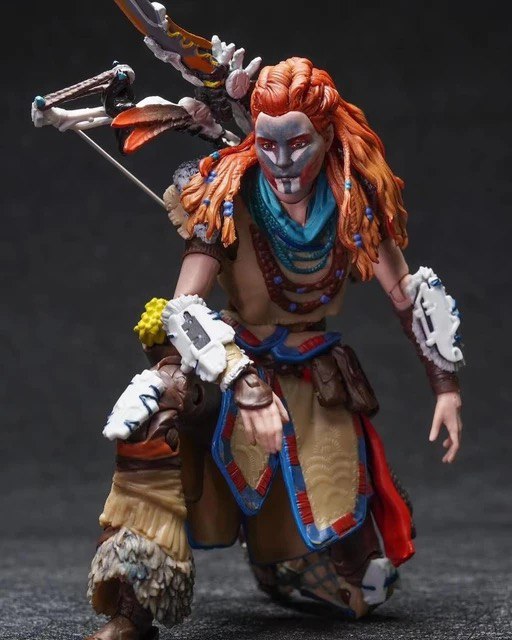 Horizon FORBTDDEN WEST フィギュア 約 Action Figure Aloy Horizon Forbidden West - Sony - Cubo Nerd - O