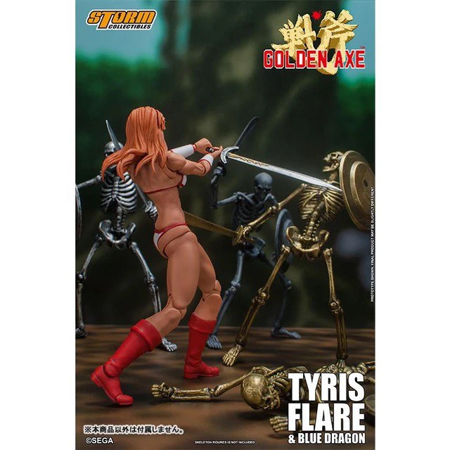 Action Figure Tyris Flare e Blue Dragon Golden Axe -Storm