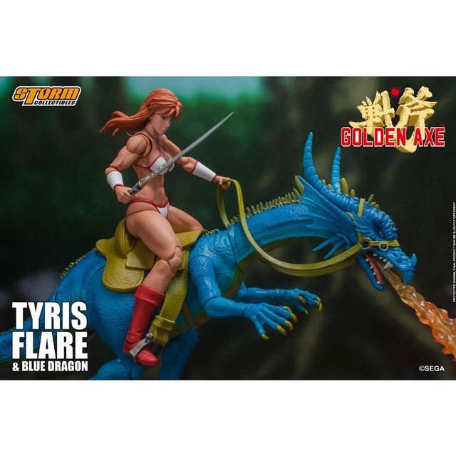 Action Figure Tyris Flare e Blue Dragon Golden Axe -Storm