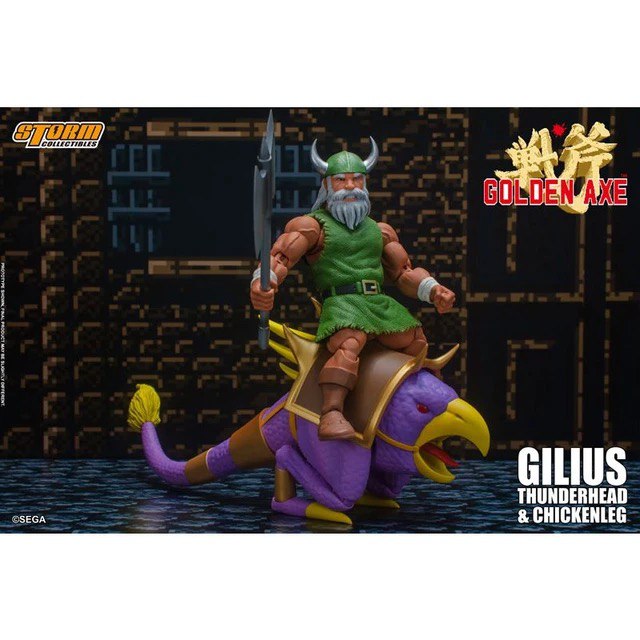 Action Figure Gilius Thunderhead e Chickenleg Golden Axe - Storm