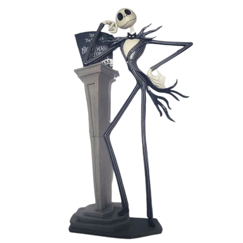 Estátua Jack Skellington 30Cm - O Estranho Mundo de Jack - Cubo