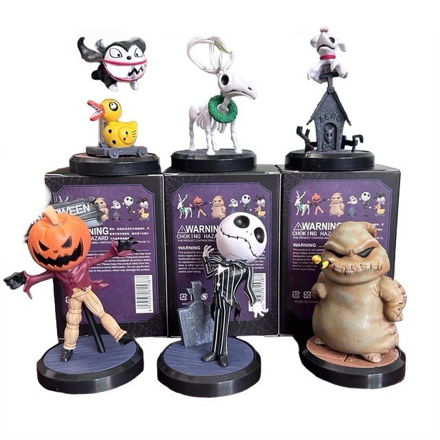 Pack 6 mini figures O Estranho Mundo de Jack - Cubo Nerd - O
