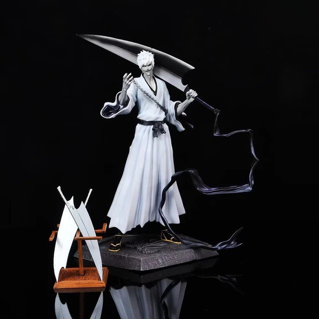 Estátua Ichigo Kurosaki Zangetsu 33Cm - Bleach - Cubo Nerd - O