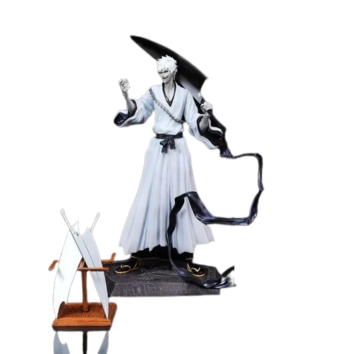 Estátua Ichigo Kurosaki Zangetsu 33Cm - Bleach - Cubo Nerd - O