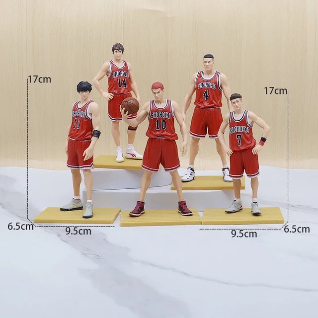 Pack 5 Figures Slam Dunk 17cm - Animes - Cubo Nerd - O universo