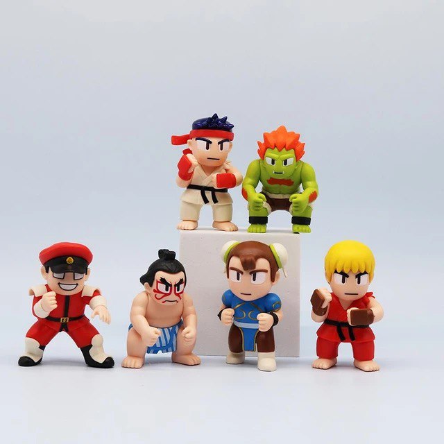 Pack 6 Mini Figures Street Fighter - Games - Cubo Nerd - O
