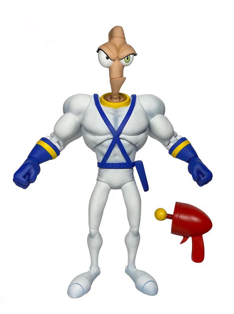 Action Figure Earthworm Jim With Snott - Original PDNA Toys - Cubo