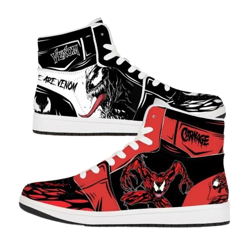 Tênis Star Venom Vs Carnage Alta Qualidade Marvel Cubo Nerd