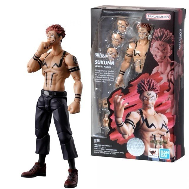 Figure Sukuna Jujutsu Kaisen - Bandai SHFiguarts - Cubo Nerd - O