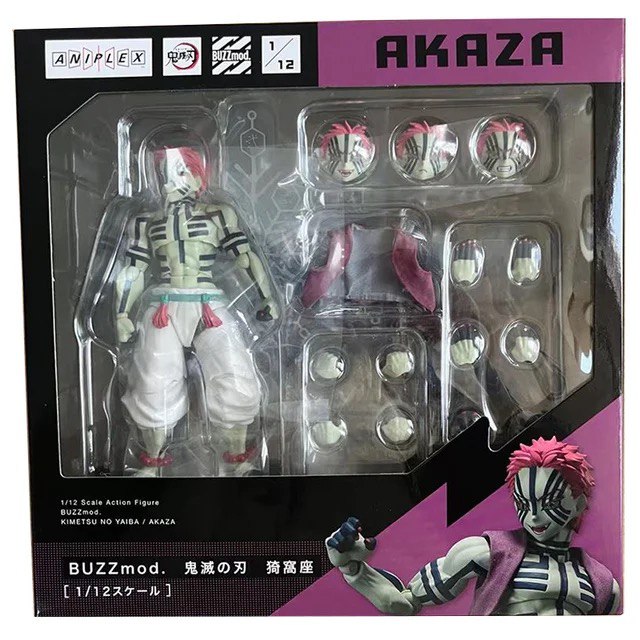 Action Akaza Demon Slayer Aniplex - Original BUZZmod - Cubo Nerd