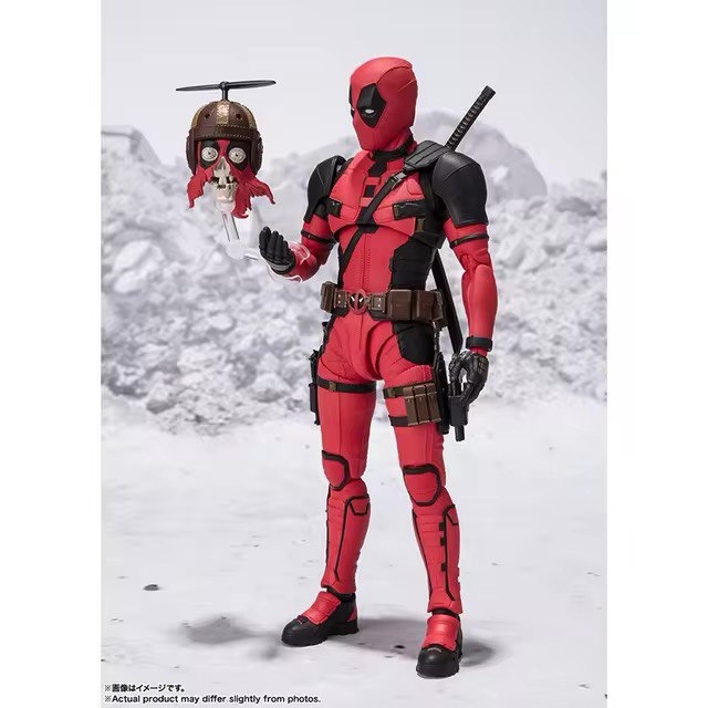Marvel Deadpool & Wolverine フィギュアセット Novos brinquedos zd deadpool & wolverine modelo 7in 1/10 figuras