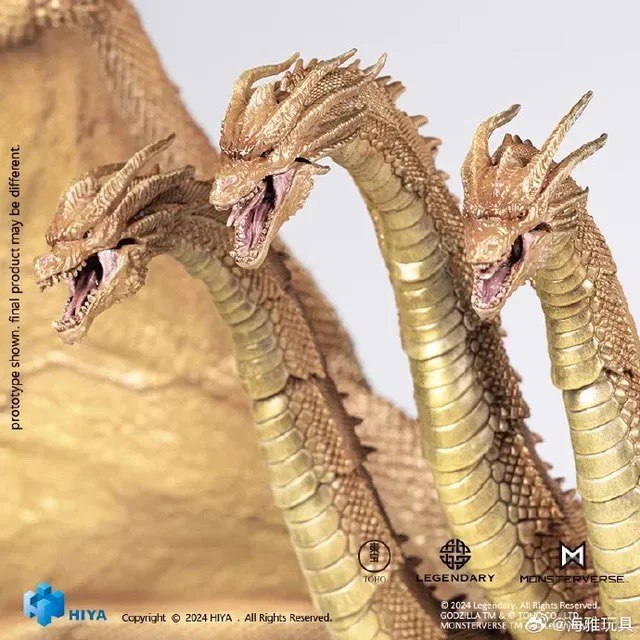 Action Figure Ghidorah Monsterverse Godzilla - Original Hiya