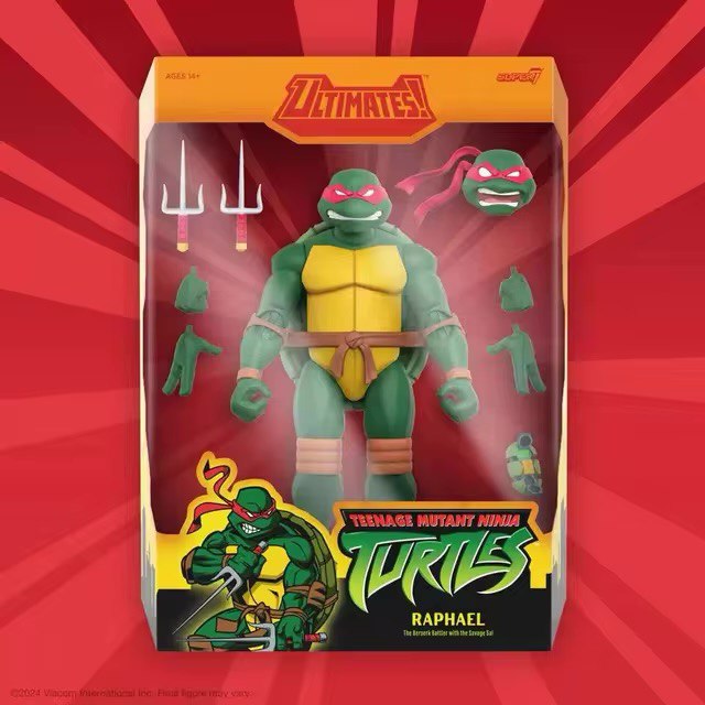 Action Figure Raphael TMNT ULTIMATES! Wave 12 - Super7 - Cubo Nerd