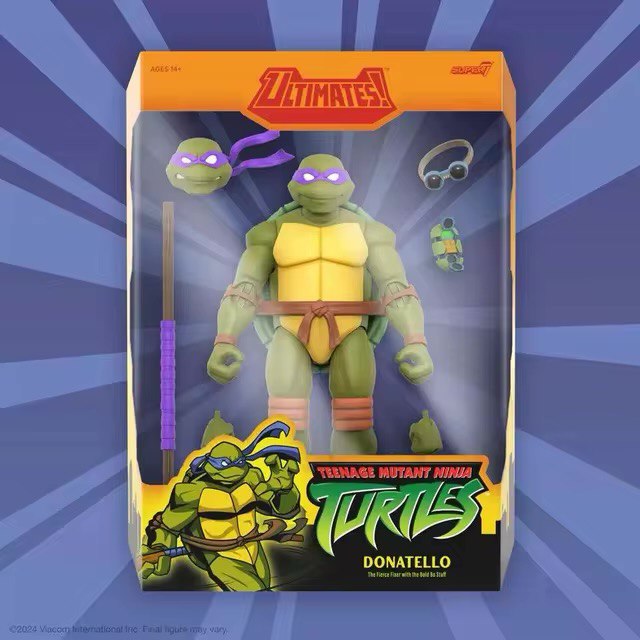 Action Figure Donatello TMNT ULTIMATES! Wave 12 - Super7 - Cubo