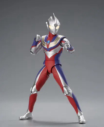 ULTRAMAN TIGA プレペイントアクションフィギュア Action Figure Ultraman Tiga - Original ZD Toys - Cubo Nerd - O