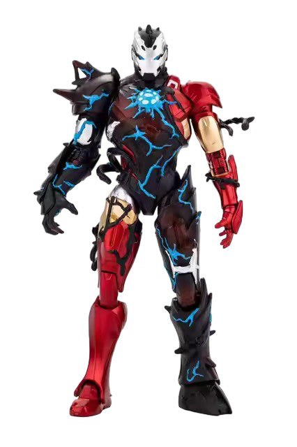 Action Figure Iron Man Simbionte - Original ZD Toys - Cubo Nerd