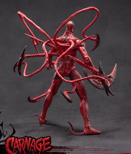 Action Figure Carnage Marvel - Original ZD Toys - Cubo Nerd - O