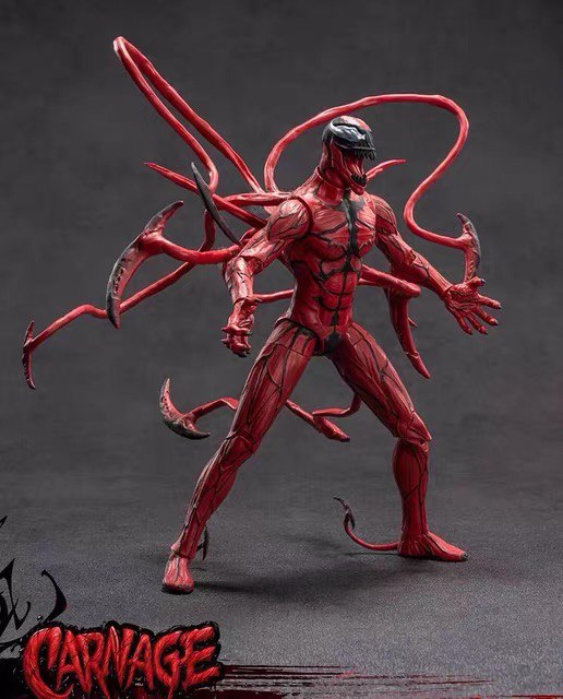 Action Figure Carnage Marvel - Original ZD Toys - Cubo Nerd - O