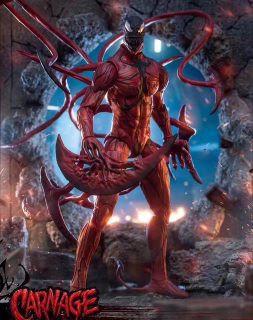 Action Figure Carnage Marvel - Original ZD Toys - Cubo Nerd - O