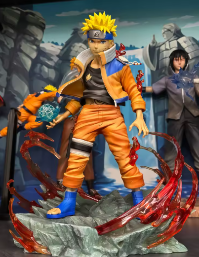 Diorama Uzumaki Naruto Rasengan - Naruto Clássio - Cubo Nerd - O