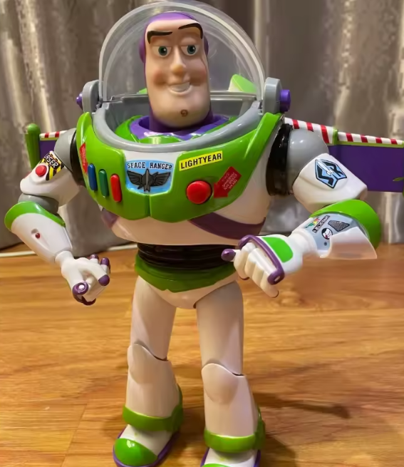 Buzz Lightyear 30cm – Toy Story | Figura de Ação com Nave Espacial