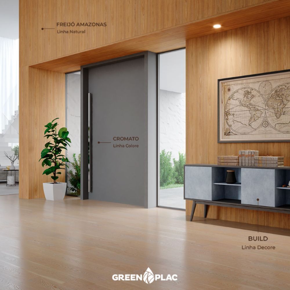 Chapa MDF Freijó Amazonas 6mm Dupla Face Greenplac - madeverde