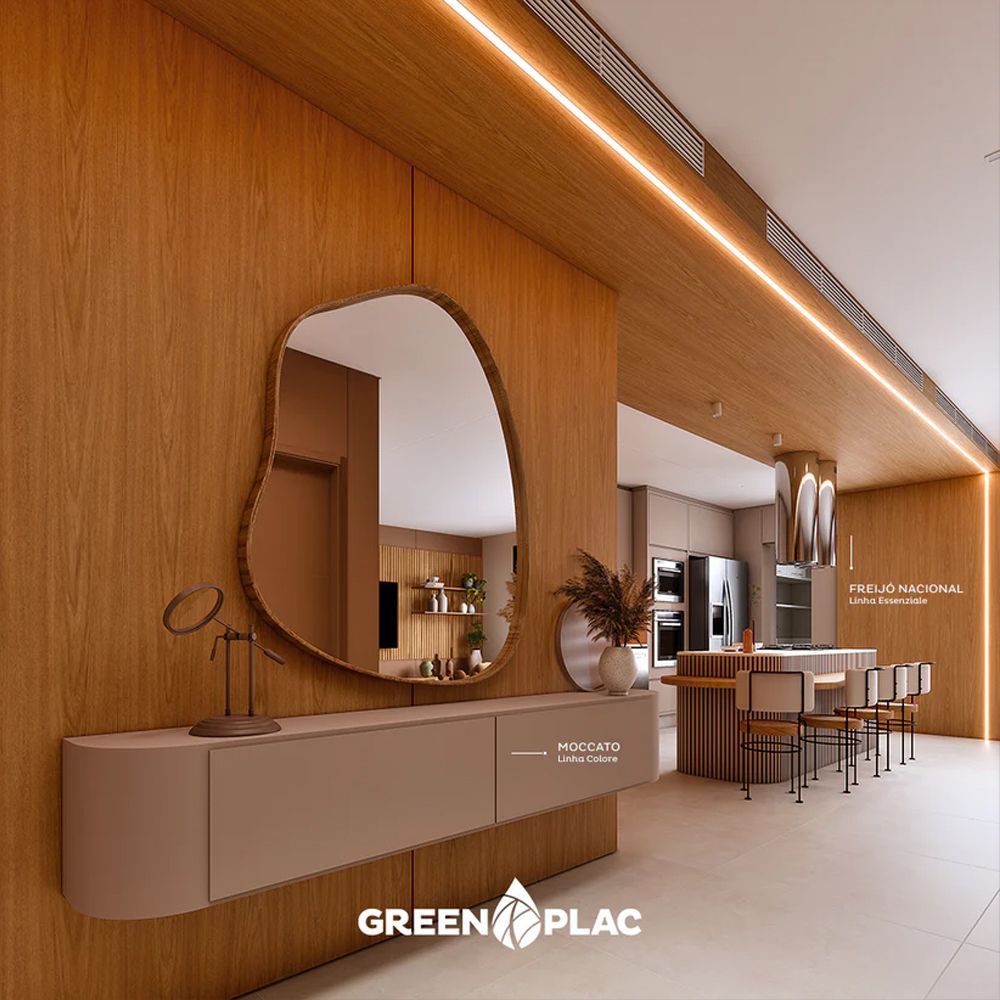 Chapa MDF 18mm Moccato 2 Faces - Greenplac - madeverde