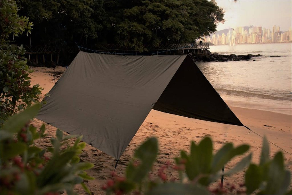 Tarp EX-FA 3x3 Impermeável Nylon Emborrachado Outdoor