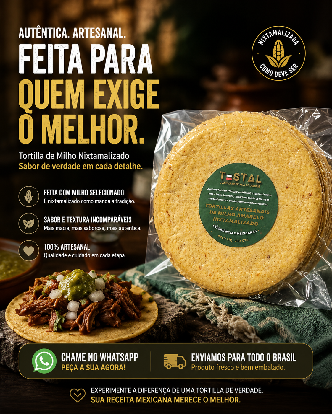 Testal - Tortilha Mexicana como deve ser