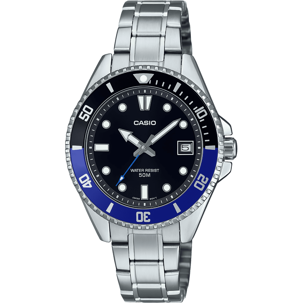 CASIO SPEEDIA N5 カシオ　スピーディア　￼N5 ￼ドラムセット Relógio Casio Duro MDV-10-1A2VDF Batman – Compacto, Aço e Estilo