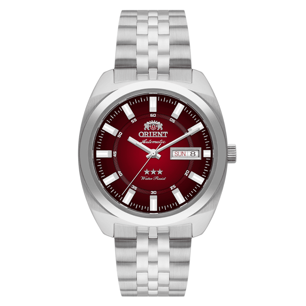 Relógio Orient 3 Estrelas Heritage YN6SS005 W1SX Vermelho