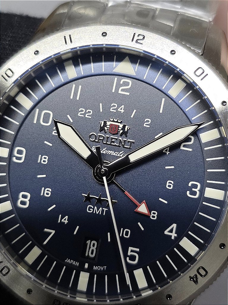 Relógio Orient Automático 3 Estrelas Sport Air GMT NH3SS018 D2SX