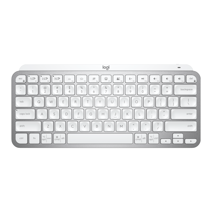 Teclado sem fio Multi-dispositivo Logitech MX Keys Mini Cinza