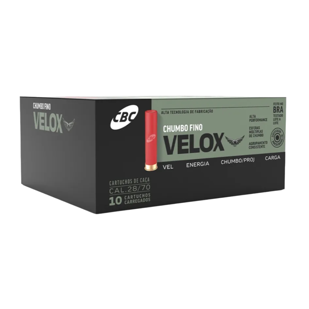 Municao CBC 28/70 Velox CH3 - UN - Usina da Pesca
