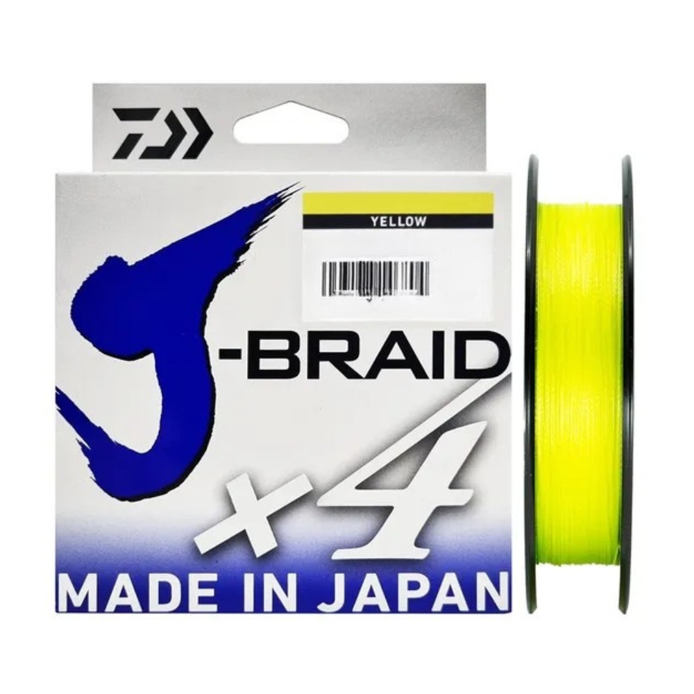 Linha Multi Daiwa J-Braid X4 - 270m - Yellow - Usina da Pesca
