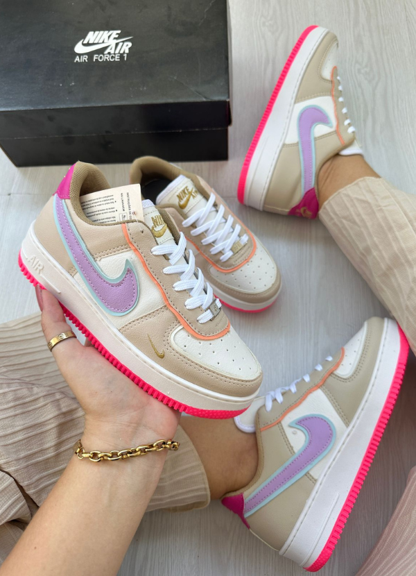 Nike air force 1 feminino colorido hot sale