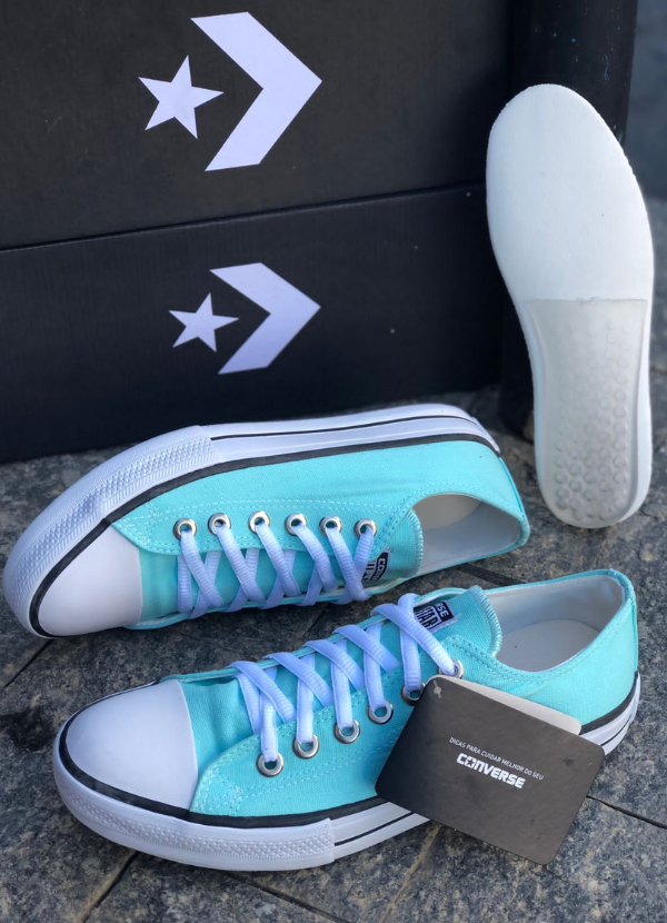 Tenis Converse Chuck Taylor All Star Azul Em Oferta So Hoje Mi Passos