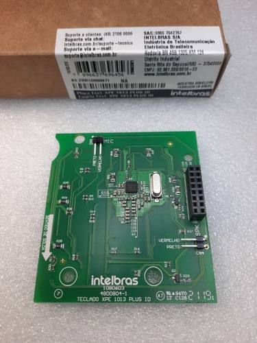 Placa Frontal Teclado Porteiro XPE 1001 / 1013 Plus ID Intelbras