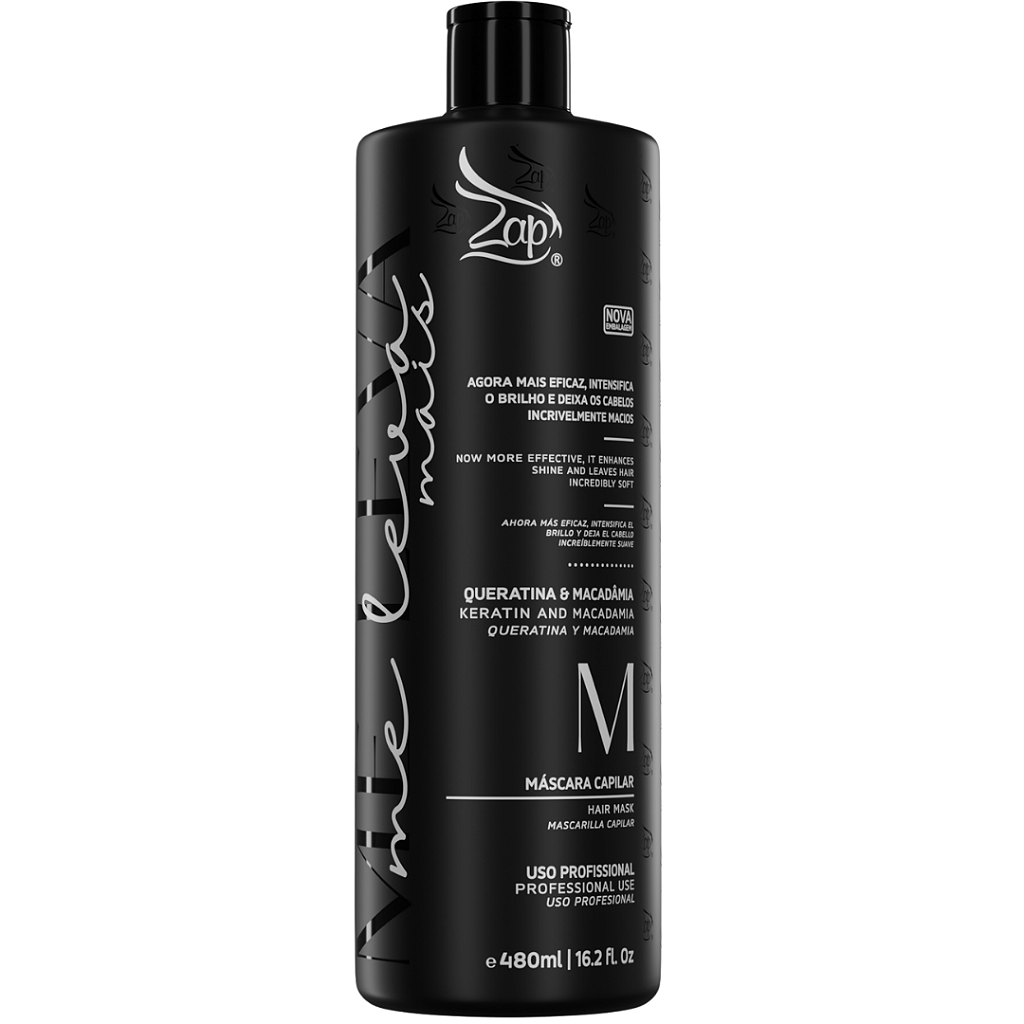 Progressiva Zap Me Leva Black Máscara 480ml - Distribuidora Direta