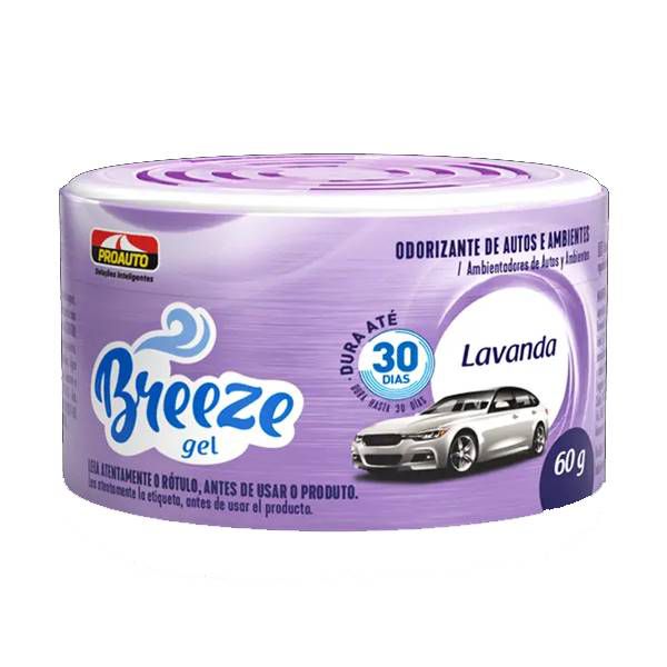 Odorizante Gel Lavanda 60grs Breeze - Proauto - Distribuidora