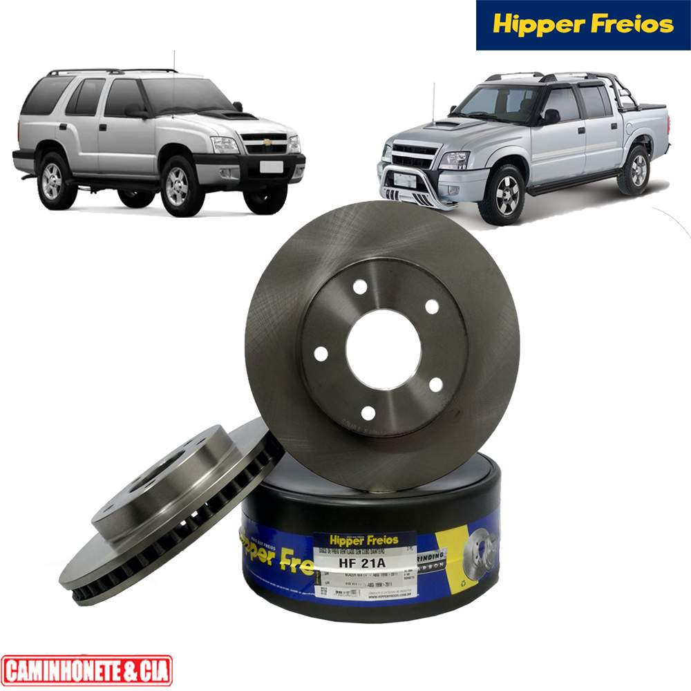 Disco Freio Dianteiro Blazer S10 4X4 1998/2011 Com Abs - Caminhonete & Cia