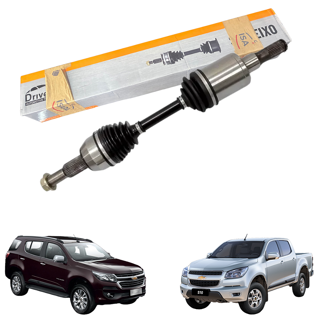 Semi Eixo Dianteiro S10 2.5 2.8 16v 2017 2018 2019 Ate 2021 - Caminhonete &  Cia