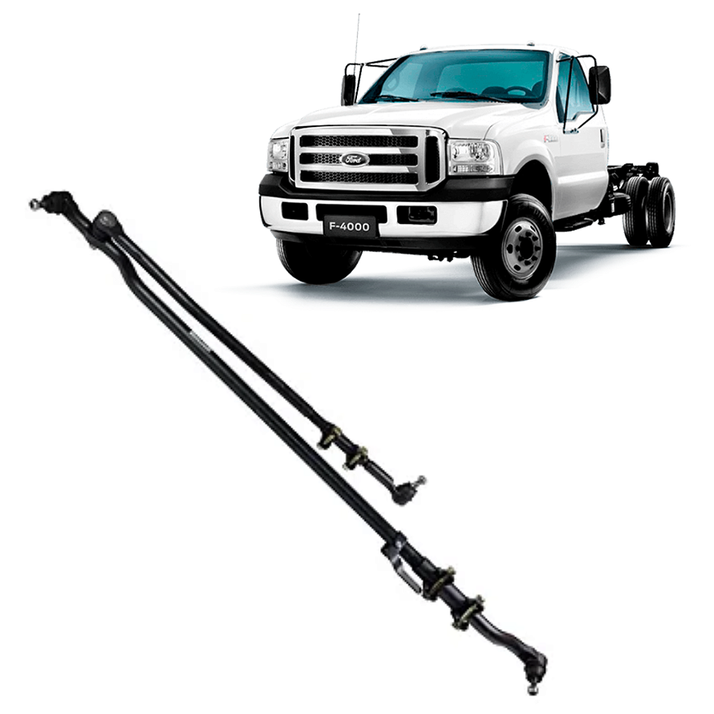 Kit Barra Direção Completa Ford F4000 4X2 1999 a 2022 - Caminhonete & Cia