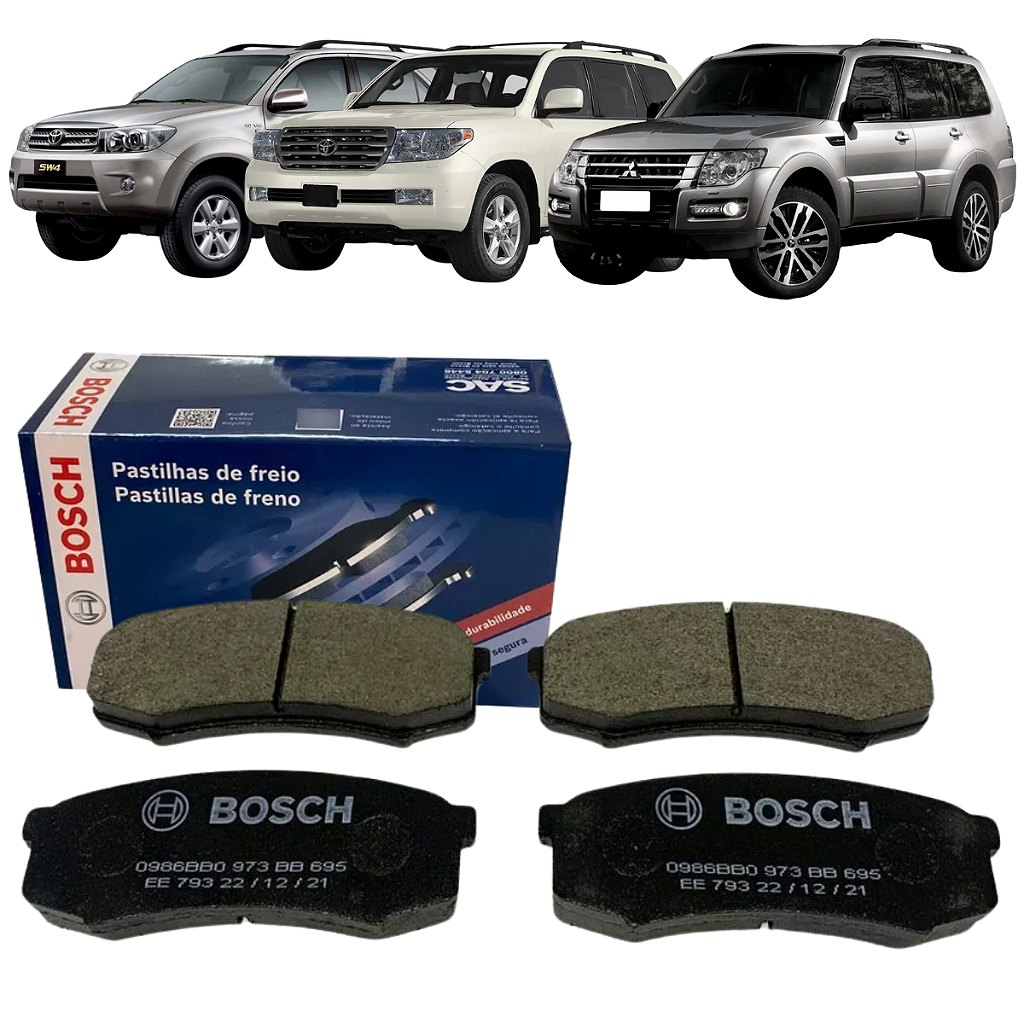 Pastilha Traseira Land Cruiser Prado 3.0 Pajero Full 3.2 1992 a