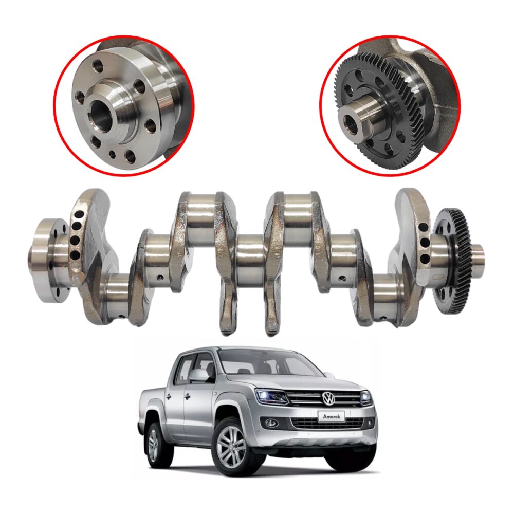 Eixo Virabrequim STD Amarok 2.0 16v Automático 03g105212d 2012 a 2022 -  Caminhonete & Cia