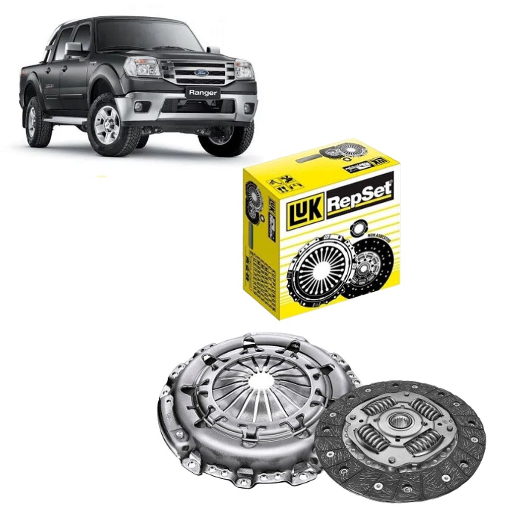 Kit Embreagem Completo com Atuador Ranger 2.8 3.0 2001 a 2012 - Caminhonete  & Cia